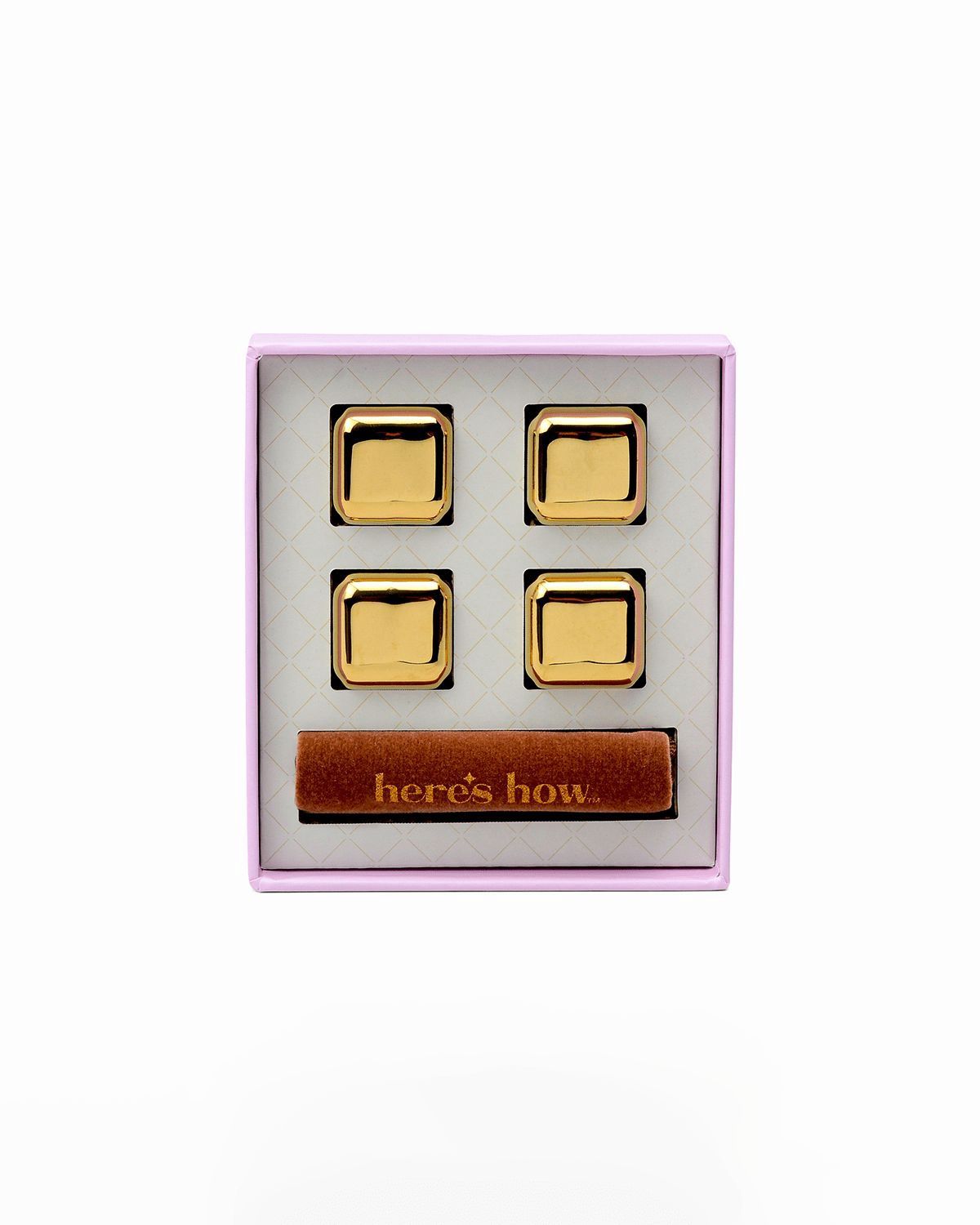 Ruby Cubes Cocktail Chillers – Silver or Gold, Selections: Gold