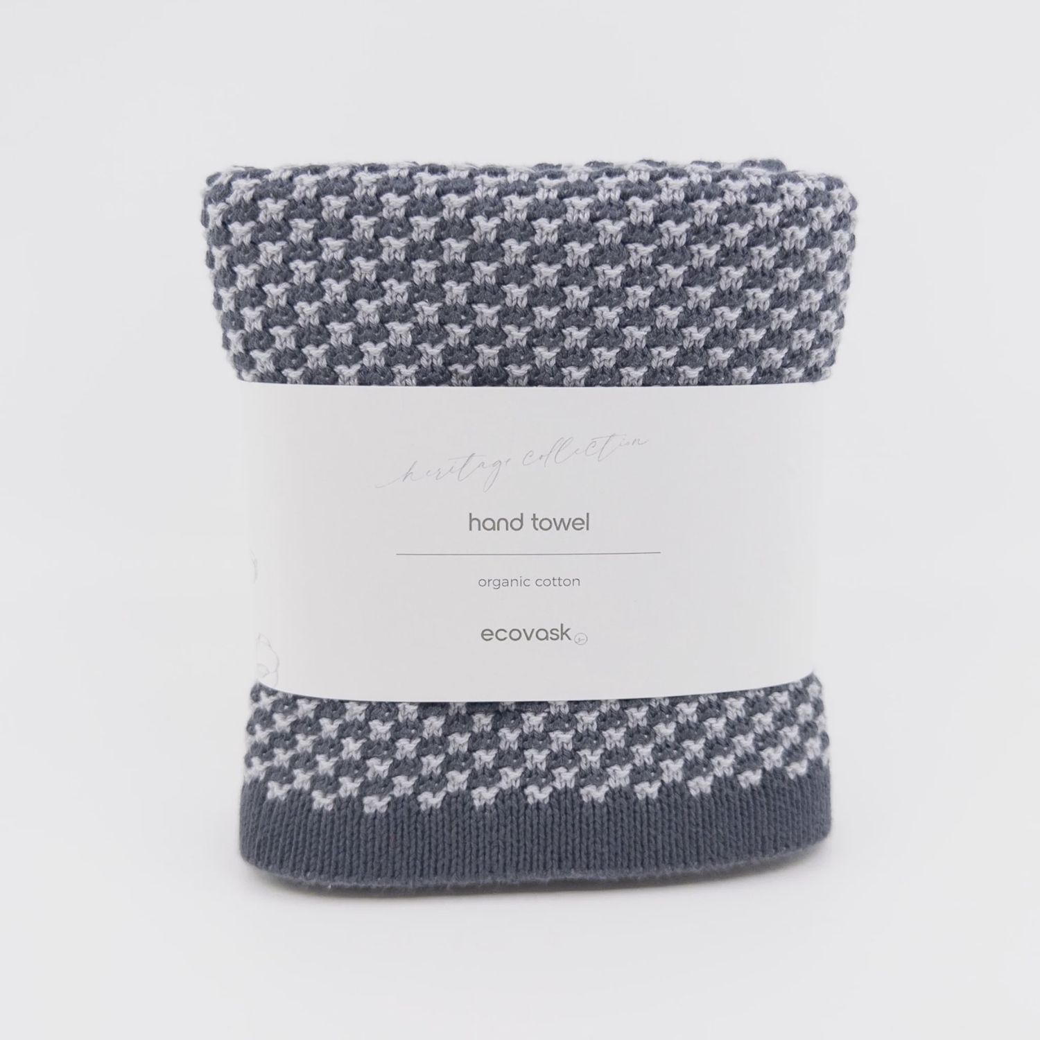 Ecovask Hand Towels – Organic Cotton, Selections: Heritage - Aoraki Stone