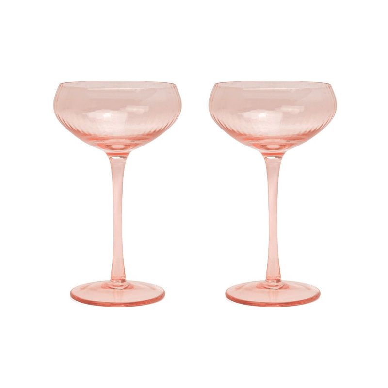 The Lou Coupe Glass – Set of 2 | Assorted Colours