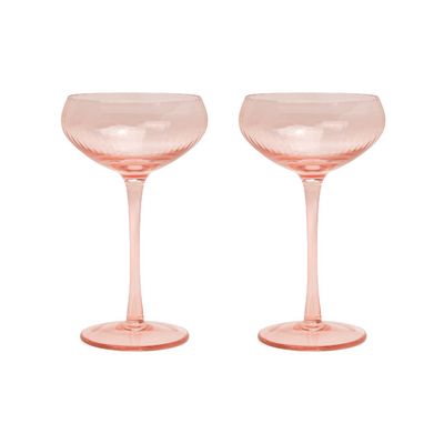 The Lou Coupe Glass – Set of 2 | Assorted Colours