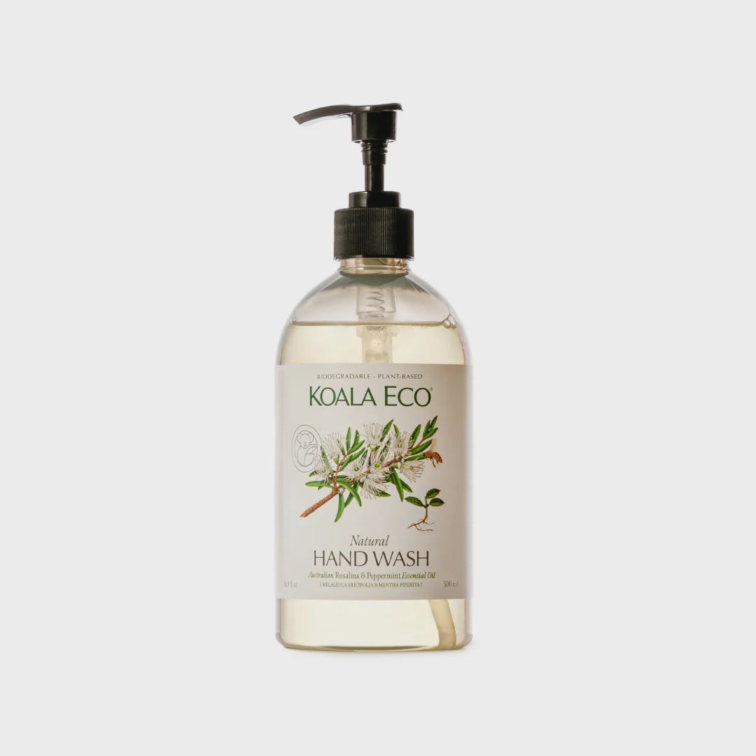 Koala Eco Hand Wash, Selections: 500ml Rosalina, Peppermint Essential Oil