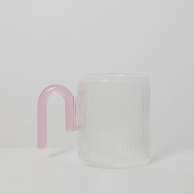 Archer Ribbed Glass Cup