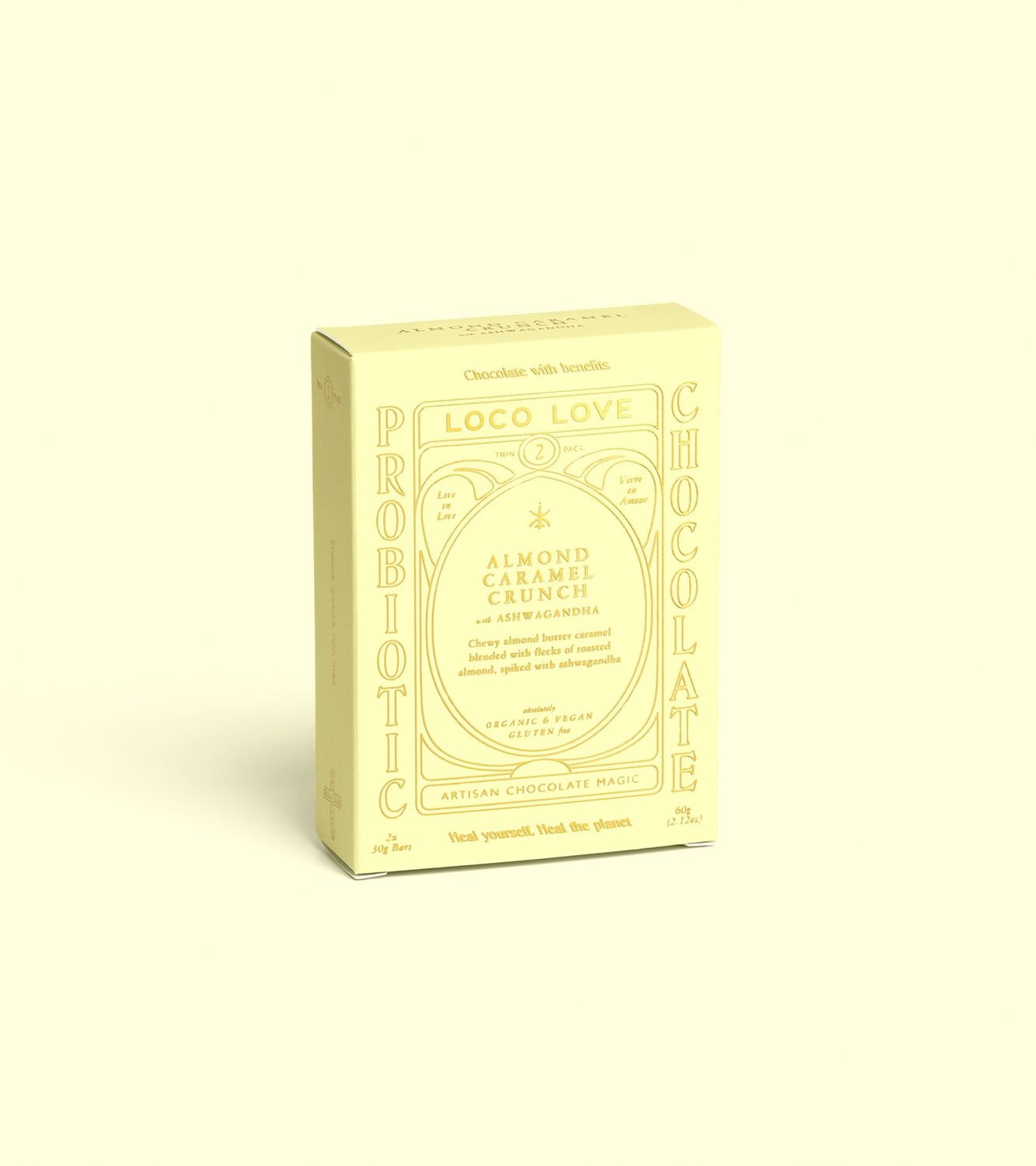 Loco Love Chocolate - Twin Packs, Selections: Almond Caramel Crunch