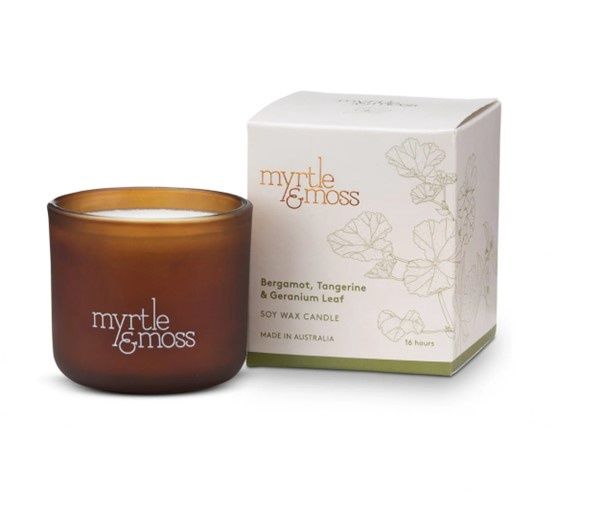 Myrtle &amp; Moss 16hr Candle- Mini, Variety: Bergamot