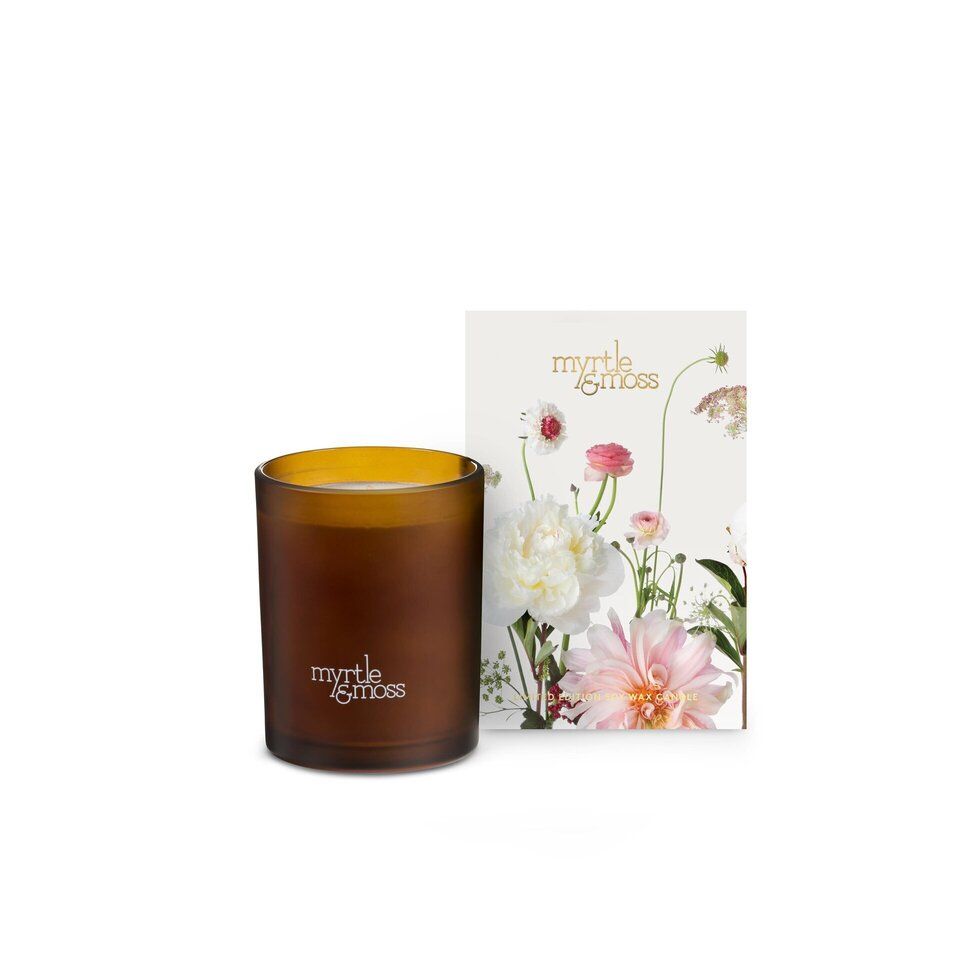 Myrtle &amp; Moss / Blackcurrant, Orange, Geranium, Ylang Ylang Candle