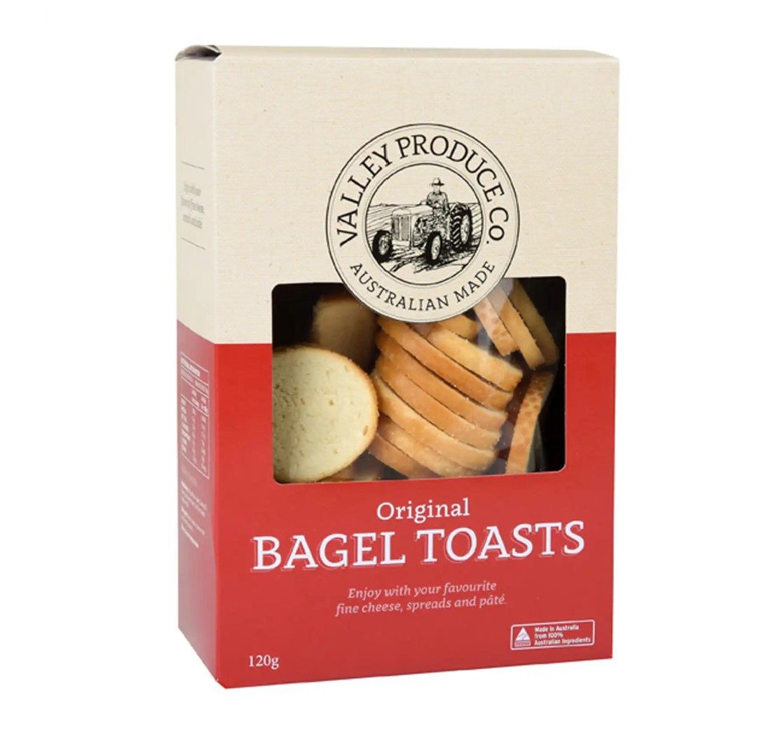 Valley Produce Co. Bagel Toasts 120g, Flavour: Original