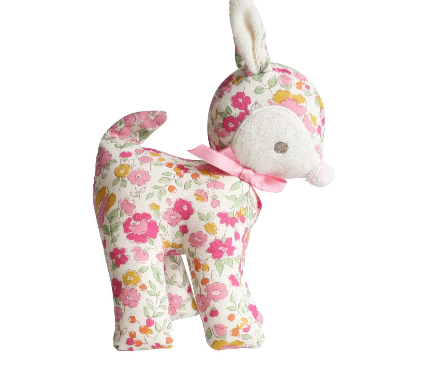 Alimrose Baby Deer Rattle 16cm, Colour: Rose Garden