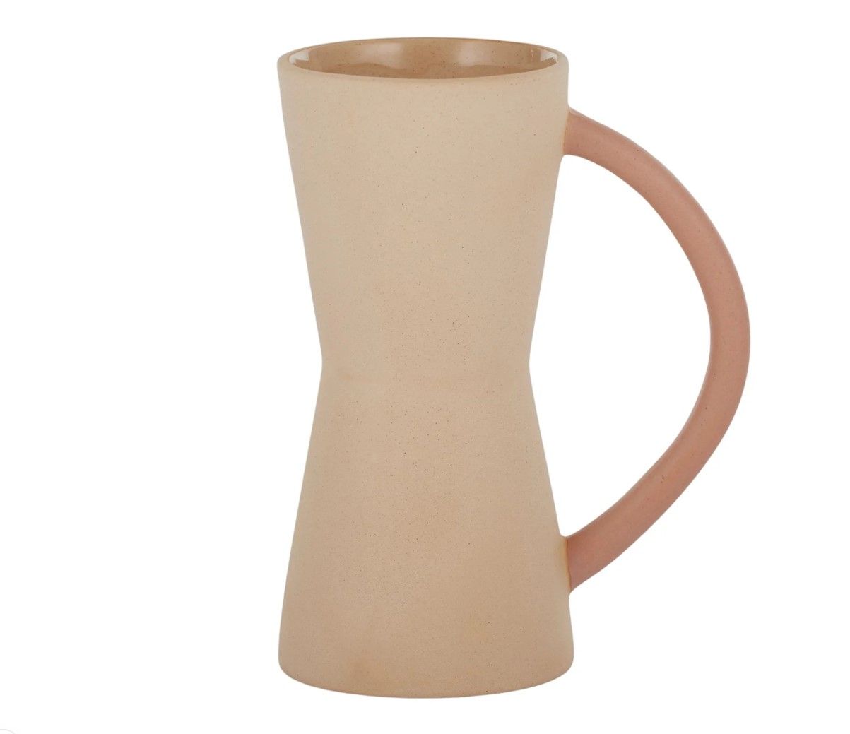 Dusty Ceramic Vase 14.5x19cm Sand/Rose