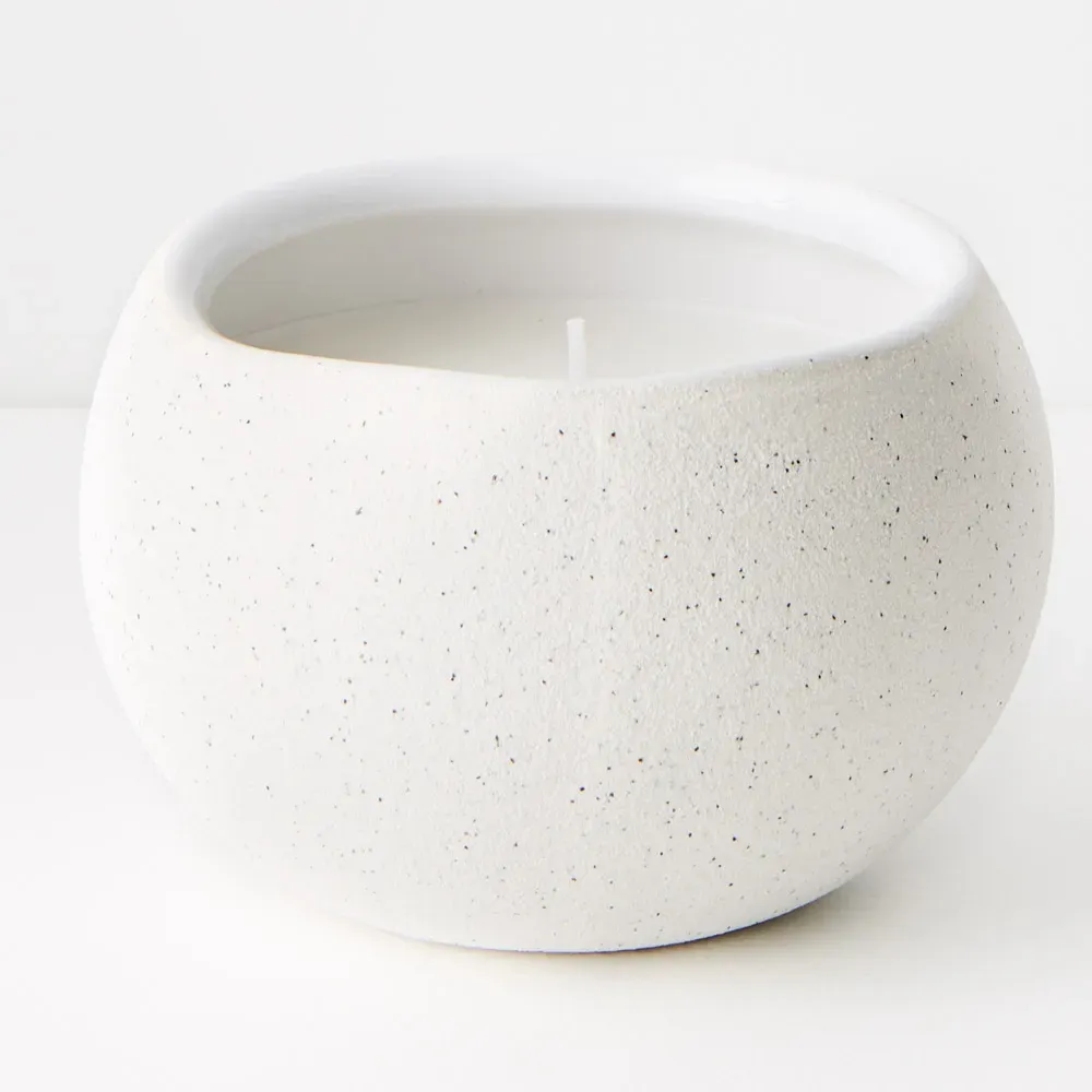 Pilu Candle, Colour: White, Size: 6cm x 8cm