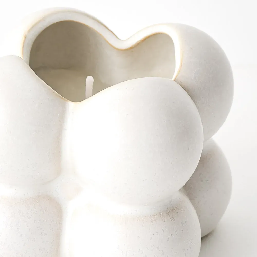 Bubblo Candle, Colour: White