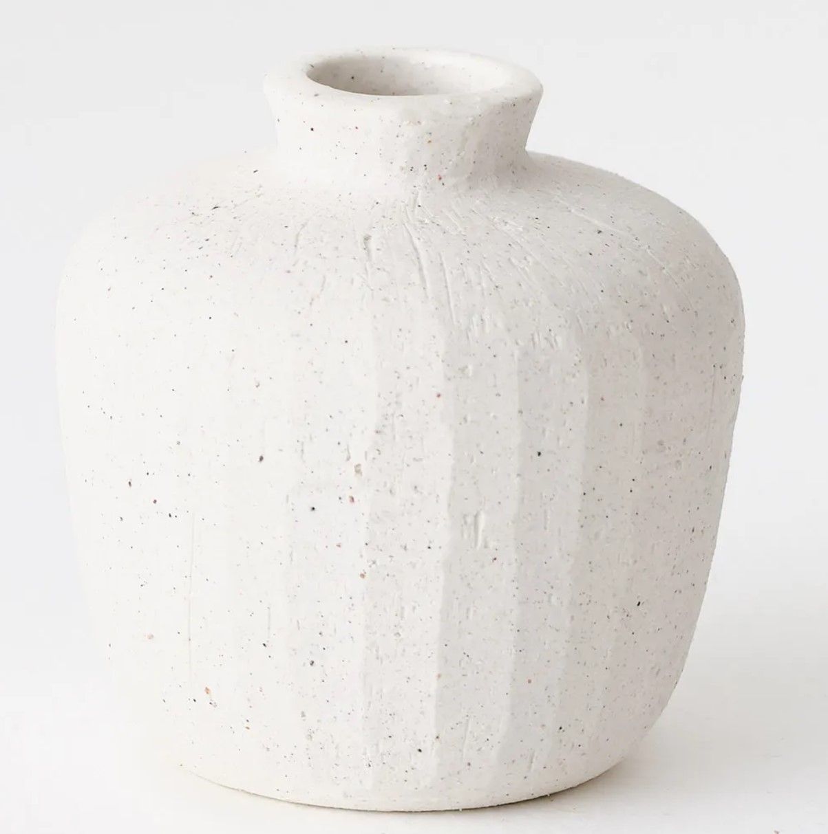 Coa Vase - White Chalk, Size: 7cmh x 7cmd