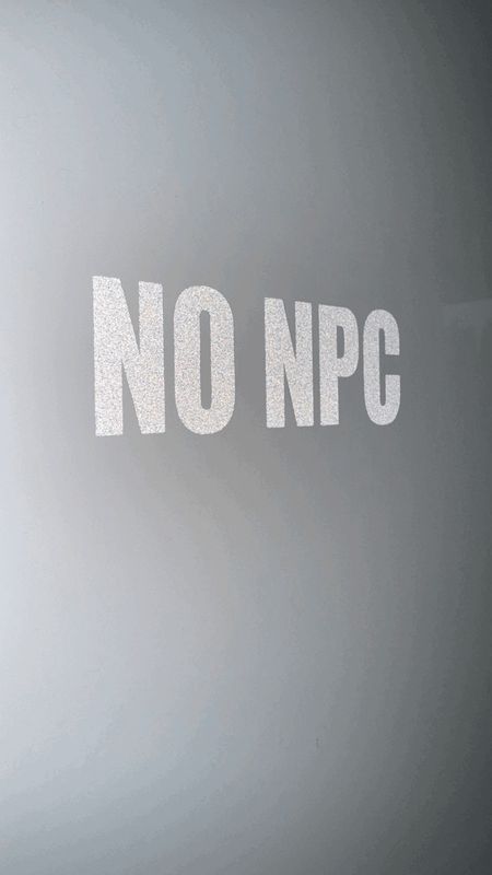 Naklejka odblaskowa "NO NPC"
