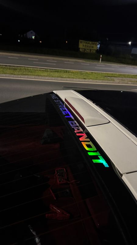 Holograficzna naklejka na szybę "THE STREET BANDIT"