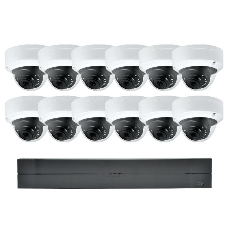 Sapphire Bundle - One 16-Channel 4K Lite NVR with 16 PoE Channels and Twelve 6 MP Dome IP Camera Sapphire Bundle - One 16-Channel 4K Lite NVR with 16 PoE Channels and Twelve 6 MP Dome IP Camera
