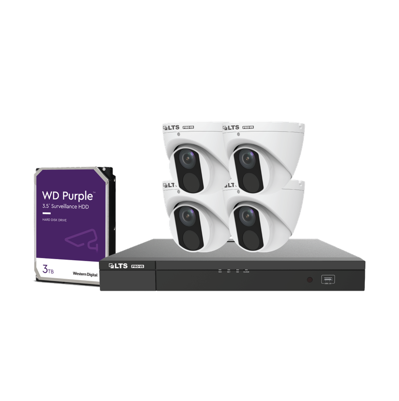 Video Security Bundle – Four Pro-VS 4 MP IP Fixed Turret Cameras (VSIP3442W-28MA), One Pro-VS 8-Channel NVR (VSN7208-P8), & One Western Digital Purple 3 TB Hard Drive (DHWD30PURX) Video Security Bundle – Four Pro-VS 4 MP IP Fixed Turret Cameras (VSIP3442W-28MA), One Pro-VS 8-Channel NVR (VSN7208-P8), & One Western Digital Purple 3 TB Hard Drive (DHWD30PURX)