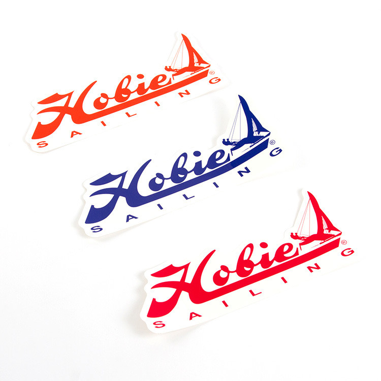DECAL 12&quot; HOBIE SAILING BL/RD/