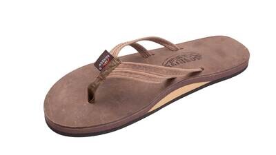 Rainbow Sandals - The Sandpiper - Luxury Leather Single Layer Arch Support with a Double Narrow 1/3