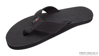 Rainbow Sandals - Single Layer Hemp Top and Strap with Arch Support Men's