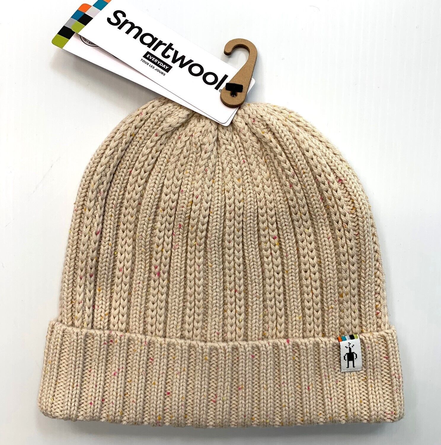 Smartwool Rib Knit Hat Beanie Almond Donegal