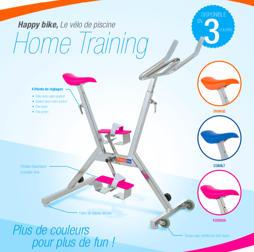 Vélo aquatique Happy Bike piscine