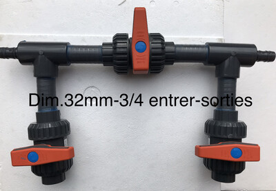 Kit By Pass Spa 32mm/entre et sortie 3/4
