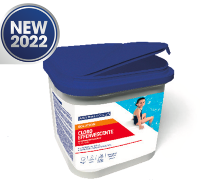 Chlore Désinfection continue pastilles 250 gr 90% de chlore Box 5kg