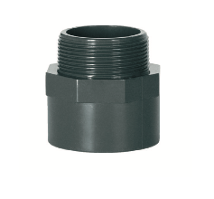 Embout fileté à visse 2&quot; et coller en PVC Int.50mm/ext.63