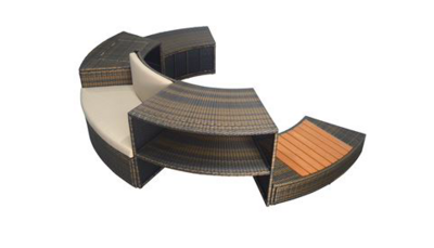 Mobilier pour Spa Vita 140 - Ensemble 5 modules