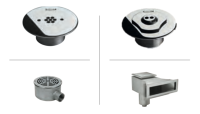 Pièces à sceller en acier inox V4A pour Piscine