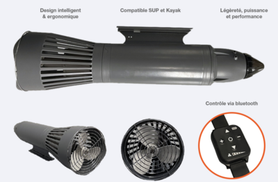 Aileron électrique SUP et kayak Aquajet