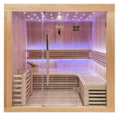 Sauna Swiss Traditionel Vapeur 6kw 4 places
