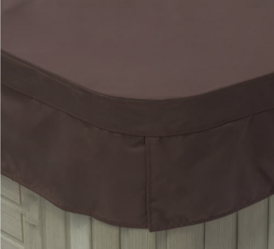 Couverture Spa Dimensions One modèle Chairman/Diplomat/Nautilus/Californian Dim:232cm x 232cm R41cm, Couleur Couverture:: Weather-shield Mahogany Art:D1-CH-DI-NL-CA_WS-M