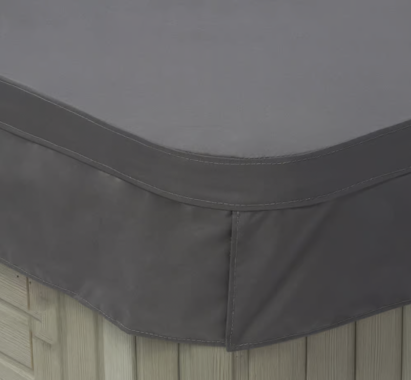 Couverture Spa Dimensions One modèle Triad II/ Dim:169cm x 213cm R41cm, Couleur Couverture:: Weather-shield Grey Art:D1-TR_WS-G