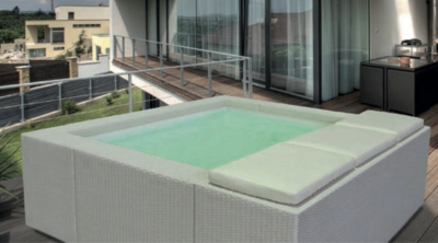 Piscine PLAYA 1 Wellness avec massage d&#39;air 2.20m x 2.20m  H.70cm