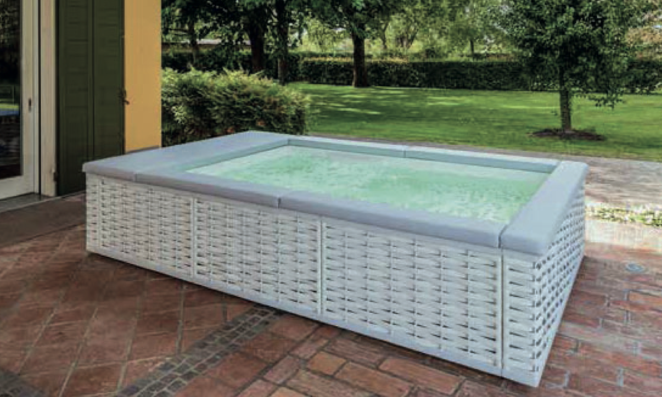 Piscine MUSA 1 avec Massage bulles d&#39;air 2.20m x 2.60m H.73cm