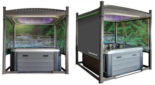 Toiles 3 panoramiques Forêt Tropicale pour Covana Oasis
