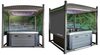 Toiles 3 panoramiques Forêt Tropicale pour Covana Oasis