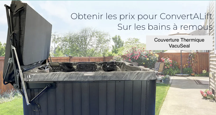 Couverture Automatique Lift Spas VacuSeal Coté A Max longe -335cm