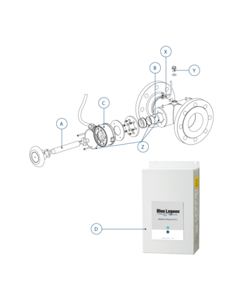 Pièces de Rechange Blue Lagoon Xpert UV-C MP 600 W Pro