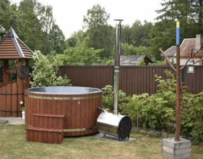 Jacuzzi rond 180/200cm chauffage extérieur