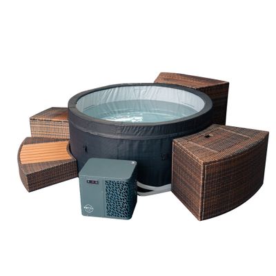 ICE SPA 3 kW Portable en Mousse isolantes VITA 4 places avec mobilier