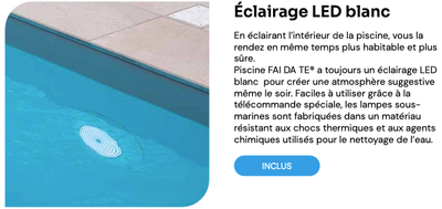 Éclairage Blanc en supplément