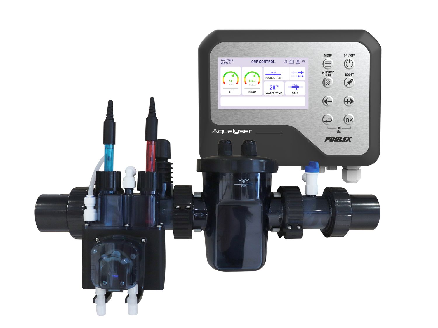 Electrolyseur au sel automatique chlore et pH Aqualyser Flex