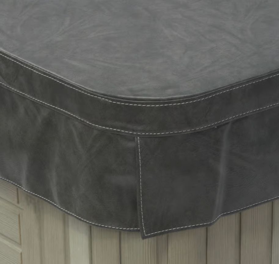 Couverture Jacuzzi modèle J-235 Dimension 216 x 216 Angle R23cm, Jacuzzi Couleur Couverture: Charcoal (vinyl) JA-235_DG