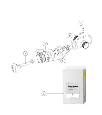Pièces de rechange Blue Lagoon Xpert UV-C MP 400 W Compact