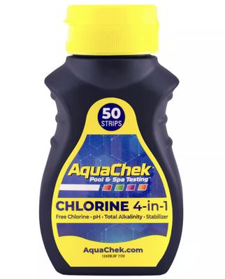 Test Chlore libre, 4 en 1 bandelettes d'analyse Test Chlore libre, 4 en 1 bandelettes d'analyse