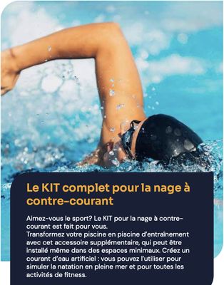 Kit complet de nage à contre-courant Kit complet de nage à contre-courant