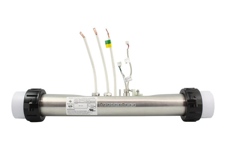 Chauffage Spa HEAT.WAV IN.YE-4.0KW-240V-2&#39; WITH IN.FLO &amp; TEMP. PROBES
