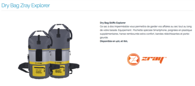 Sac à dos imperméable 60L Zray