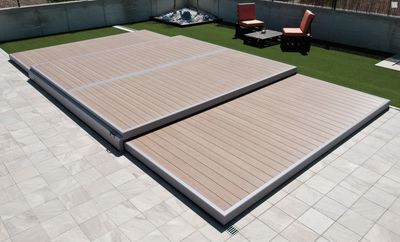 DECKWELL Terrasse en kit abri de Piscine 7m x 3.5m DECKWELL Terrasse en kit abri de Piscine 7m x 3.5m